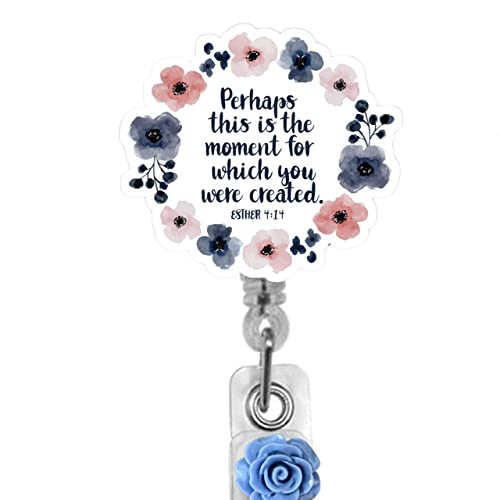 Bible Quote Christian Quote Inspirational Verse Humorous Badge Reel Retractable for ID or Key Card Badge Holder Gift Nurse (Badge Holder - Slide On Clip) - style: Badge Holder - Slide On Clip
