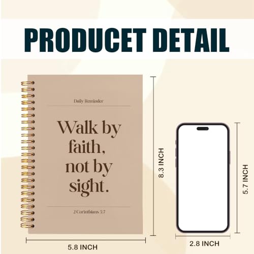 Christian Bible Verse Notebook for Women Men 5.5x8.3 - color: Bible
