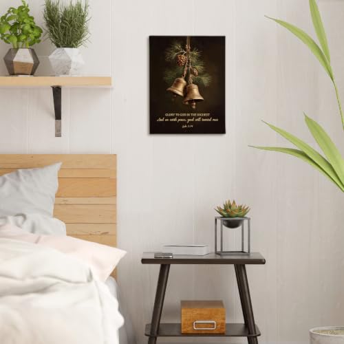 SHQIEUDH Christmas Christian Bible Verse Wall Art Decor Framed 11x14 - color: christmas-06