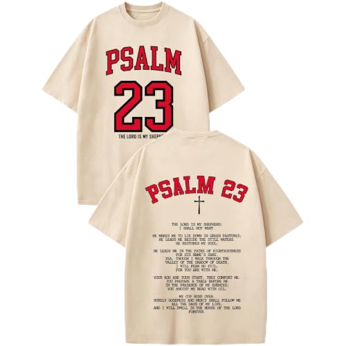 Tewmeu Christian Shirts for Men Faith Over Fear Tshirt Cross Jesus Shirt - color: Apricot, size: XX-Large