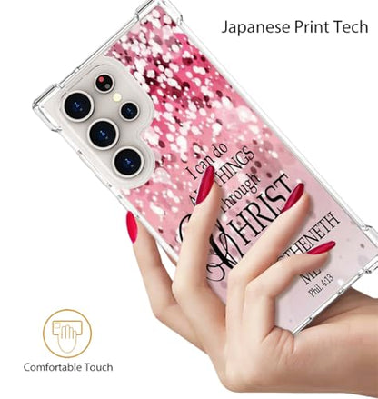 for Samsung Galaxy S25 Ultra Case - Pink Bible Verses - color: Pink Bible Verses, size: Galaxy S25 Ultra