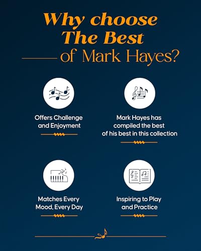 The Best of Mark Hayes | Sacred and Classical Piano Solos with Audio CD | Piano Sheet Music Songbook for Worship Services and Concerts | Hymns Jazz Arrangements and Christmas Favorites |Piano Music