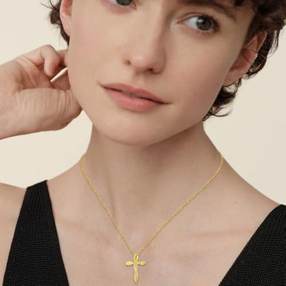 KQ&TTENG 14k Gold Plated Four Leaf Clover Necklace Irish Jewelry Wedding Anniversary Birthday Gifts for Women Wife Mom Girlfriend - color: A05