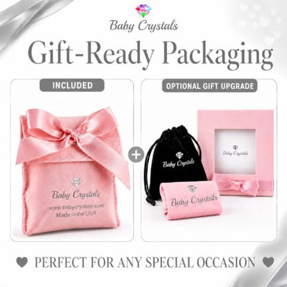 Baby Crystals Sterling Silver Cross Charm | White Pearl Baptism Bracelet - style: Sterling Silver Initial