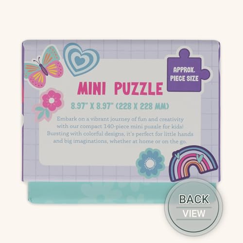 Christian Art Gifts 140 Piece Mini Jigsaw Puzzle: Multicolor, Bible Verses - color: Purple & Pink Multicolor