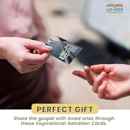 Pass It On Scripture Cards, Car, Jesus is the Way, John 14:6, Pack of 25 — Inspirational Bible Verse Wallet Cards, Devotional, Bible Study — Memorization, Small Christian Greetings for Encouragement - color: Jesus is the Way