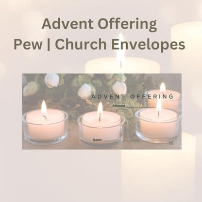Advent Offering Envelopes for Church | 3" x 6 5/16" (100)