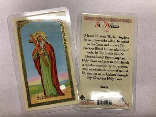 Holy Prayer Cards for The Prayer to St. Helena in English Set of 2, Multi, HC9-023E