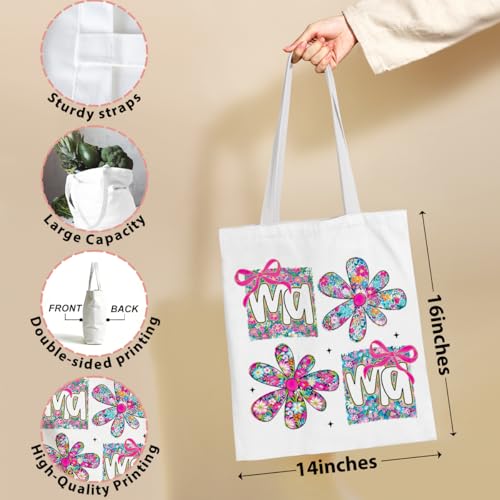 Mama Mom Tote Bag Mom Birthday Gifts Canvas Tote Bag, Reusable Canvas Shoulder Bags for Grocery Shopping, Beach 01 - color: Mamaflower01
