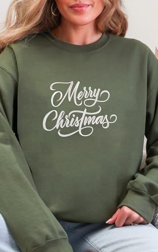 Embroidered Christmas Sweatshirts Festive Holiday Pullover Gifts with Unique Designs for Men and Women - color: Design 2