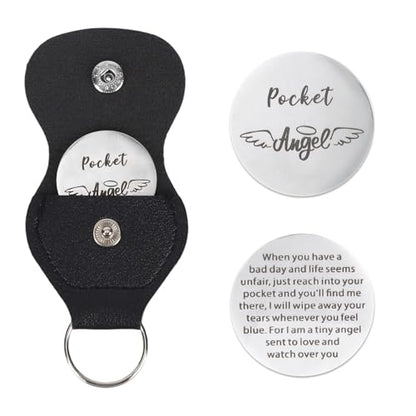 Mikovivi Pocket Angel Hug Coin Token Keychain