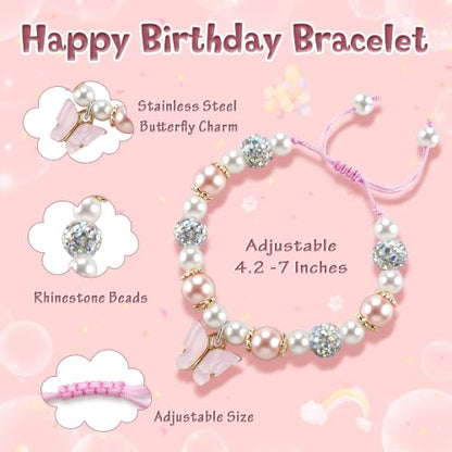 Sereney Birthday Gifts for Girls, 1-16 Year Old Girl Birthday Bracelet Gift - style: Happy Bday