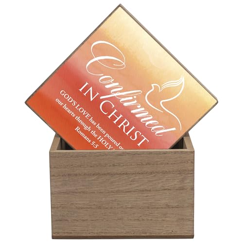 Elanze Designs Confirmed In Christ - God's Love Poured Out - Romans 5:5-4x3 Inch Multicolor MDF Wood Keepsake Memento Box