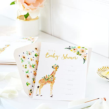 Papyrus Baby Shower Invitations, Giraffe (20-Count) - color: Giraffe