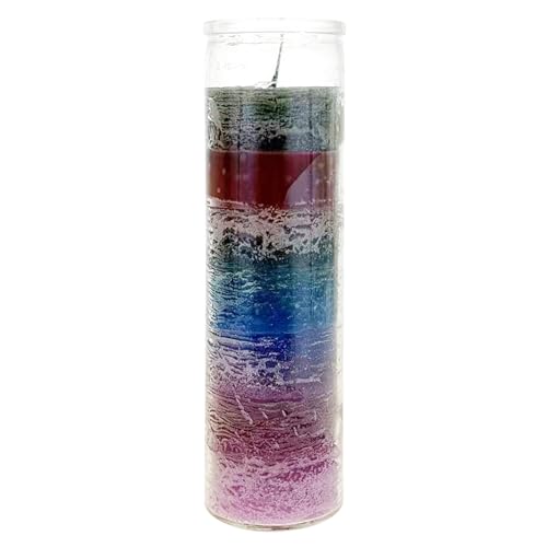 Mega Candles Unscented Devotional Vigil Prayer Wax Candle 1 Count 2" x 8" - color: Multicolor, size: 1 Piece