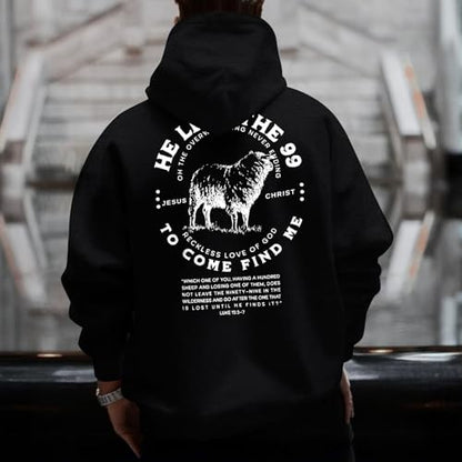 Christian Hoodies for Men Bible Religious Sweatshirts Jesus Hoodie - color: Black04, size: X-Large