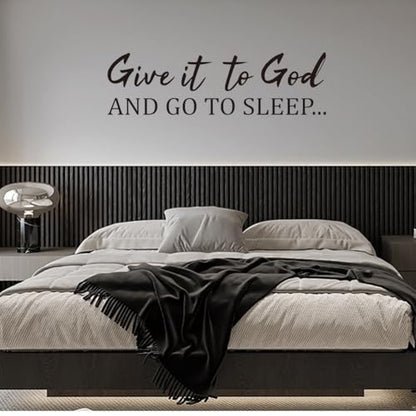 PLIGREAT Give it to God Quotes Wall Decals, DIY Saying Vinyl Wall Stickers - style: Give it to God