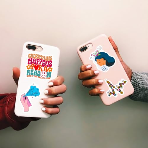 100pcs Mental Health Matters Sticker Pack.Waterproof Positive Quote Stickers for Water Bottles Laptop Notebook Phone Scrapbook,Vinyl Decals for Teens Adults Gifts - color: 100 - Mental Health