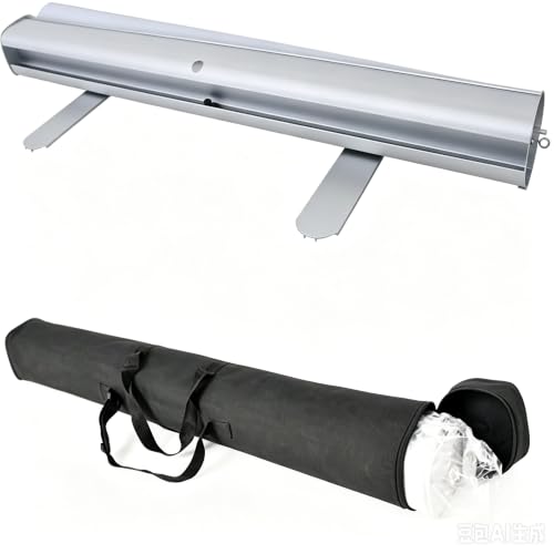 Retractable Banner Stand 33.5" x 80", Aluminum Roll Up Display with Carry Bag, Portable Banner Stand for Trade Shows, Exhibitions, Business Events and Presentations, Stand Only - size: 33 ½" x 80 inch (Stand Only)