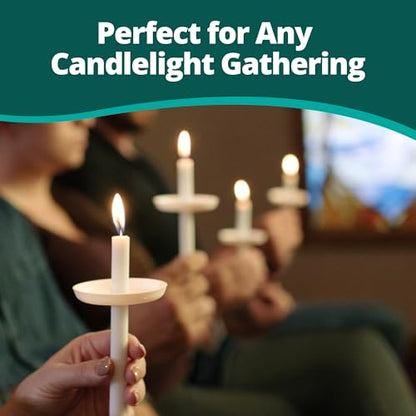 Concordia Supply 5.75" x 1/2" Candle & Plastic Disc Drip Protector, 250 Ct - size: 5.75 inches