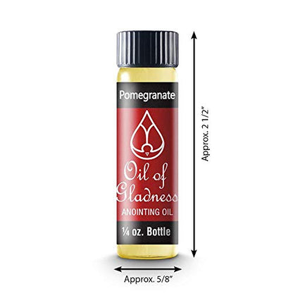 Oil of Gladness Pomegranate Anointing Oil - Oil for Daily Prayer, Ceremonies and Blessings 1/4 oz - size: 1/4 Ounce