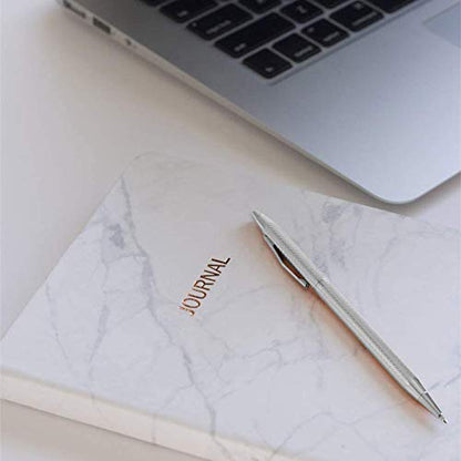 Cambond Slim Ballpoint Pens Bulk - Black Ink 1.0 mm Metal Silver Pens - color: A1 Silver, size: 1 Count (Pack of 3)