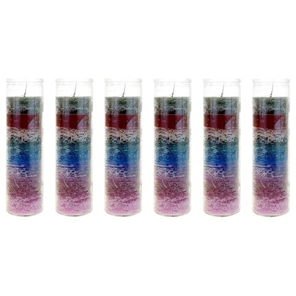 Mega Candles Unscented Devotional Vigil Prayer Wax Candle 6 Count 2" x 8" - color: Multicolor, size: 6 Pieces