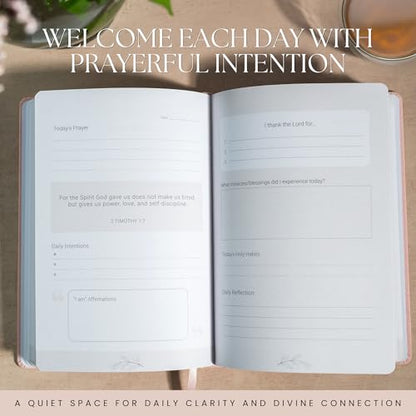 Prayer & Gratitude Journal for Women | 90-Day Christian Devotional with Bible Verses, Guided Prompts, Daily Reflections, Affirmations & Prayer Tracker | Faith-Based Journal for Spiritual Growth - color: Pink
