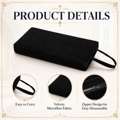 Colingmill Personal Prayer Kneeler Pad 18 3/4 Inch Christian Kneeler Pillow - color: Black
