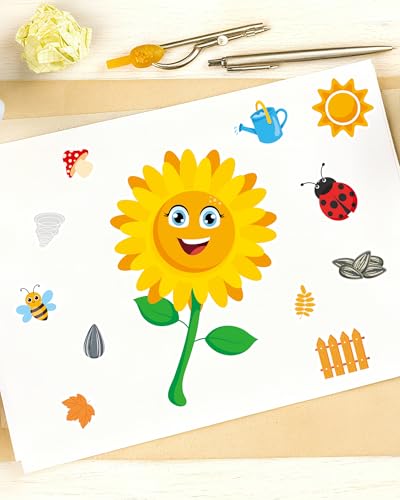 48 Fall Make-a-Face Sticker Sheets for Kids, Fall Crafts & Party Favors - style: Fall Harvest