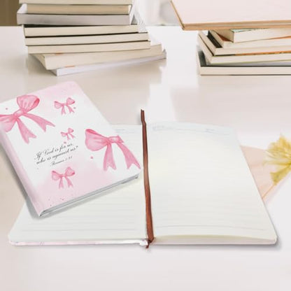 Bow Bible Verse Hard Shell Journal Notebook 200 Sheets 02 (5.8 x 8.3) - color: Multi 1162