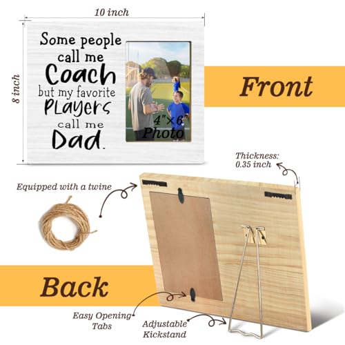 Dad Coach Gift Picture Frame, Thank You Coach Gift,4x6 Picture Frame - color: green