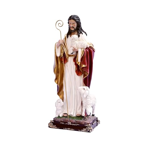 Hi-Line Gift Ltd. 24in Good Shepherd Figure Religious Decor Indoor/Outdoor