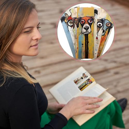 Funny Dog Magnetic Bookmark Gifts - Wxiben 30 Pcs Cartoon Puppy Dog Magnet Book Markers for Reading Pet Bookmarks Magnetic Page Clips Gifts for Book Lovers Women Men Students Teacher Office Supplies - style: Funny Dog