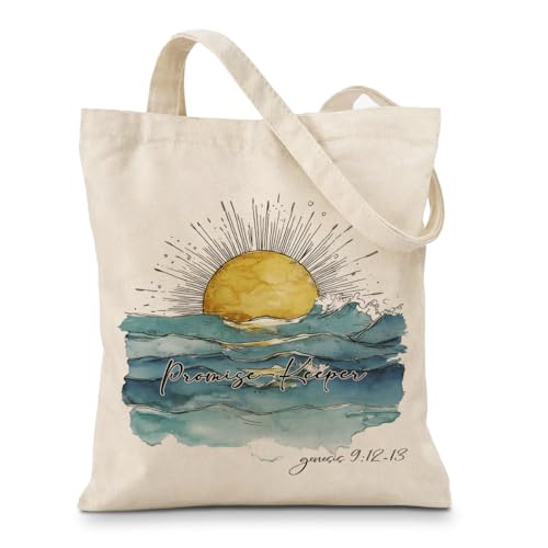 Christian Bible Verse Canvas Tote Bag, Reusable Shopping Bags, Shoulder Bag for Casual Vacation Shopping Work - color: Color12
