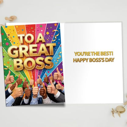 Boss Day Card Gifts, Funny Boss's Day Gifts for Women Men - color: BK-138
