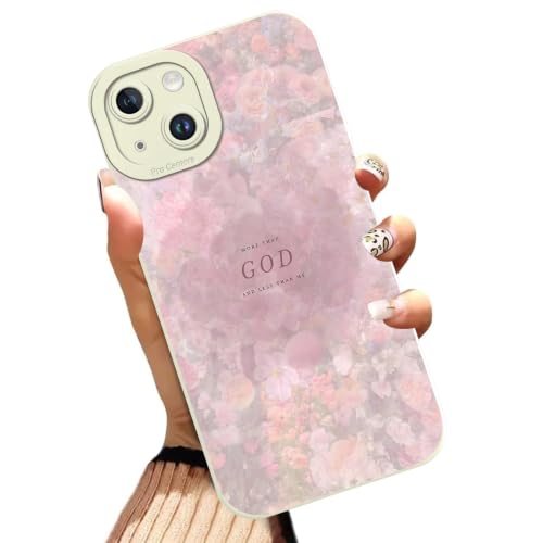 Floral Flowers Jesus Christian Phone Case for iPhone 14 Case God Pattern Shockproof Soft Protective for Women Men Phone Cover Funda for iPhone 14 6.1 Inch - color: God, size: for iPhone 14