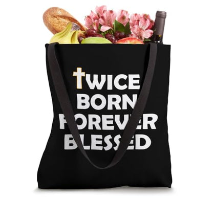 Christian Faith Bible Theme Born Again Motivational Gift Tote Bag