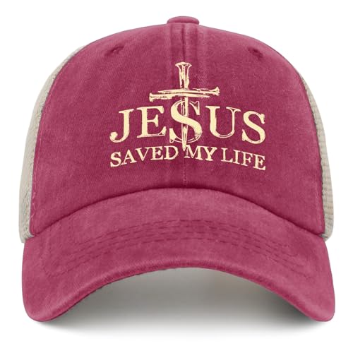 Jesus Hat Gifts for Men - color: Rose Red0210