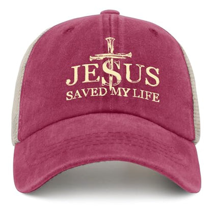Jesus Hat Gifts for Men - color: Rose Red0210