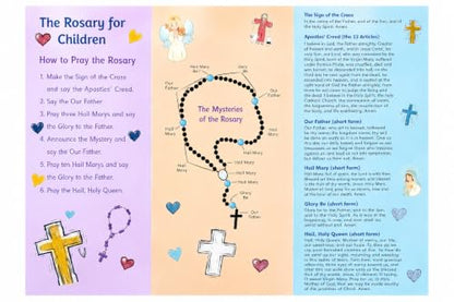 How to Pray the Rosary Guide Pamphlet Bulk Pack Set of 10 Made in USA