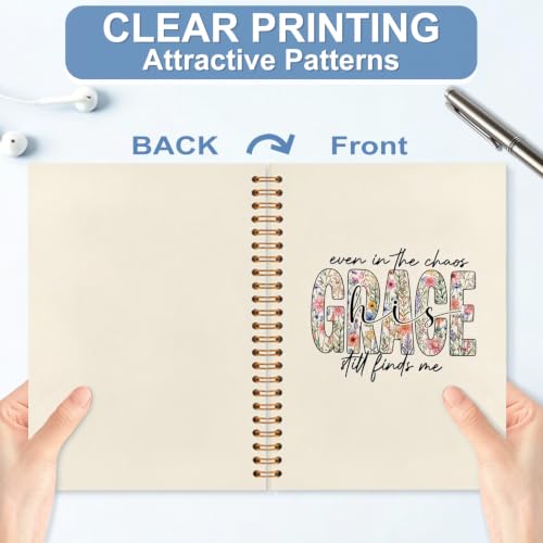 Christian Bible Verse Notebook Journal for Women, 5.5x8.3 - color: white-Bible Verse