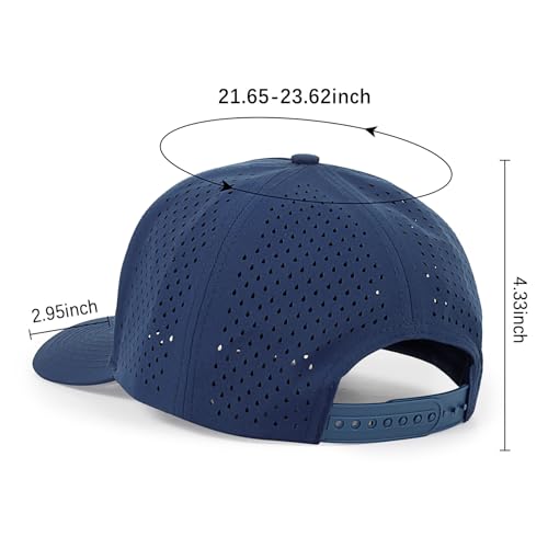 Jesus 3 Nail Cross Hat Christian Religious Gifts for Christma with Embroidered - Adjustable Snapback Baseball Cap - color: 3 Nail Cross Mesh Nylon Navy Blue