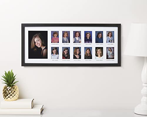 Pearhead School Years Graduation Frame, K-12 Photo Collage Photo Frame - color: K-12 Frame, size: 2.5X3.5