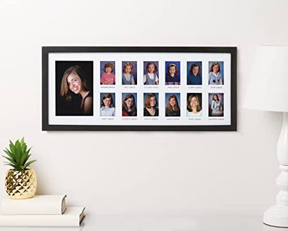 Pearhead School Years Graduation Frame, K-12 Photo Collage Photo Frame - color: K-12 Frame, size: 2.5X3.5