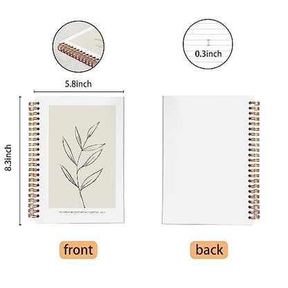 VNWEK Bible Scripture PSALM 27:1 the Lord Is My Light and My Salvation Boho Botanical Leaf Spiral Notebook Journal 5.5 x 8.3 inches,Christian Lined Hardcover Spiral Notebook,Christian Gifts - color: 8-XZ-bible-notebook
