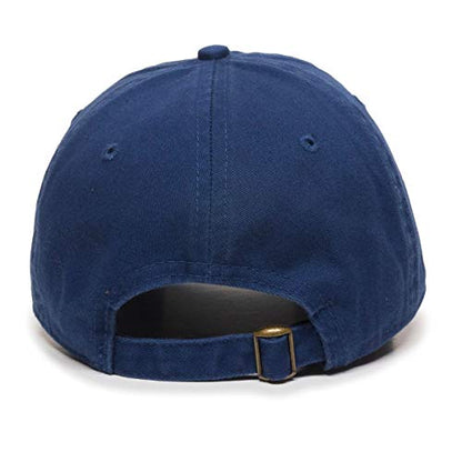 Praying Hands with Cross Baseball Cap Embroidered Cotton Adjustable Dad Hat - color: Royal Blue