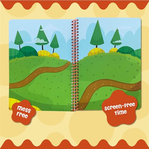 Stick4Ever Jelly Sticker Book® - for Kids - Waterproof, Easy to Clean Reusable Sticker Book for Toddlers- Reusable Road Trip Activities for Kids - Stocking Stuffers for Toddlers (Park) - style: Park
