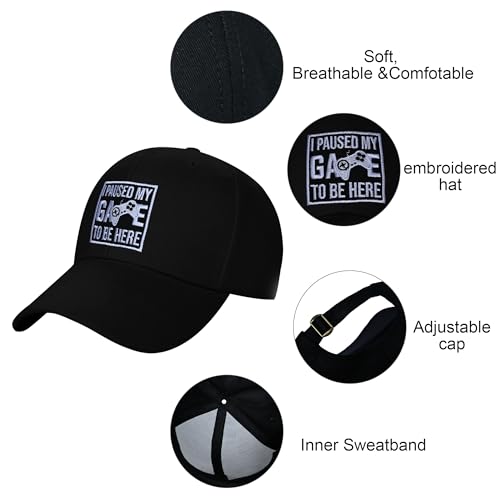 Embroidered Baseball Cap for Women Men Adjustable Baseball Hat Black Baseball Cap Trucker Hat - color: Video Game Controller