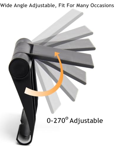 Cell Phone Stand for Desk Foldable Cell Phone Holder Desk Tablet Holder Mobile Phone Dock, Multi-Angle Universal Adjustable Tablet Dock (Black) - color: Black